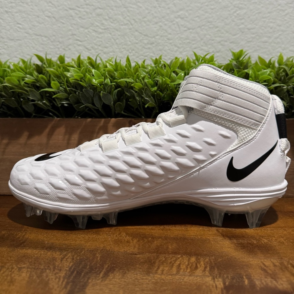Nike Force Savage Pro 2 Football Cleats White Black AH4000-100 Men’s Size 9.5 - Picture 8 of 11